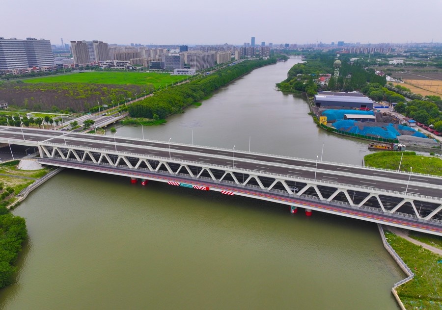 青浦大道部分通車(chē).jpg